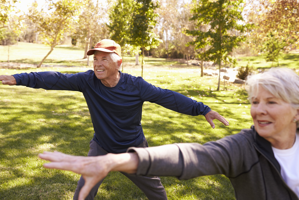 Seniors exercising